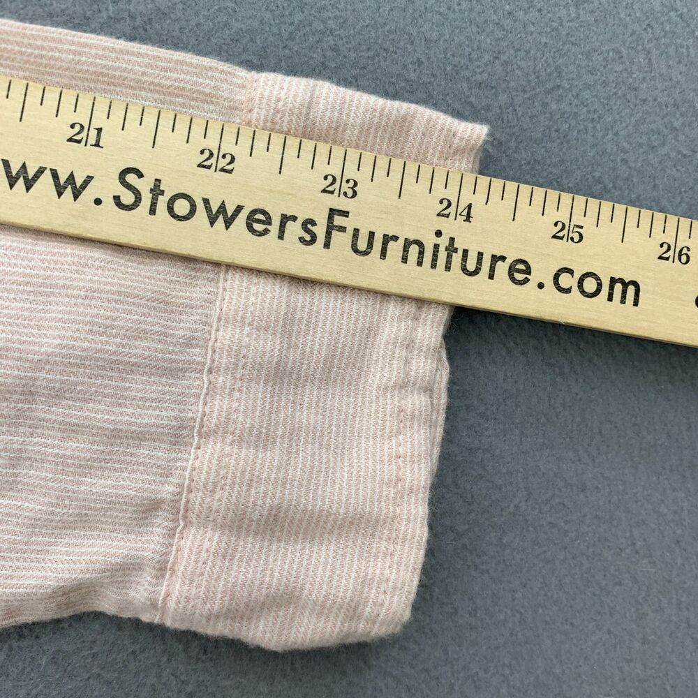 Abercrombie & Fitch Top Button Up Boyfriend Size XL Long Sleeve Pink Soft Cotton - Picture 11 of 16